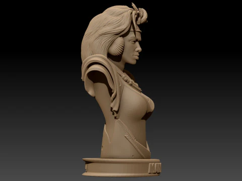 Tina Turner as Aunty Entity Printable 3D Print Model