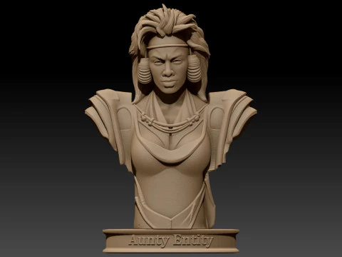 Tina Turner as Aunty Entity Printable 3D Print Model