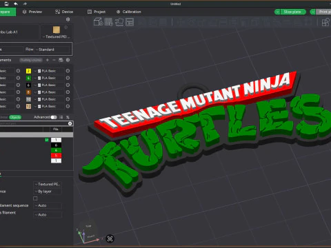 TMNT Keychains All Logo Badges 1984 2023 Printable v2 3D Print Model