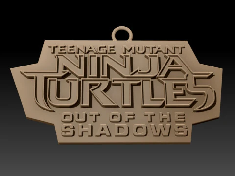 TMNT Keychains All Logo Badges 1984 2023 Printable v2 3D Print Model
