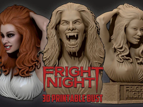 फ्रेट नाइट 1985 एमी पीटरसन वैम्पायर बस्ट 3डी प्रिंट करने योग्य 3D प्रिंट मॉडल