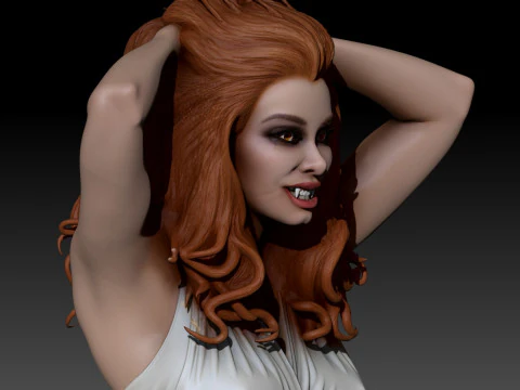 Fright Night 1985 Amy Peterson Vampire Bust 3D Printable 3D Print Model