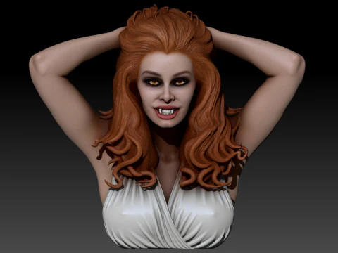 Fright Night 1985 Amy Peterson Vampire Bust 3D Printable 3D Print Model