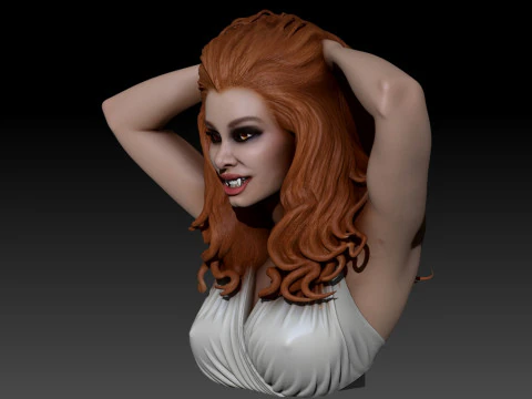 Fright Night 1985 Amy Peterson Vampire Bust 3D Printable 3D Print Model
