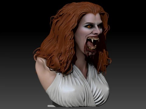 Fright Night 1985 Amy Peterson Vampire Bust 3D Printable 3D Print Model