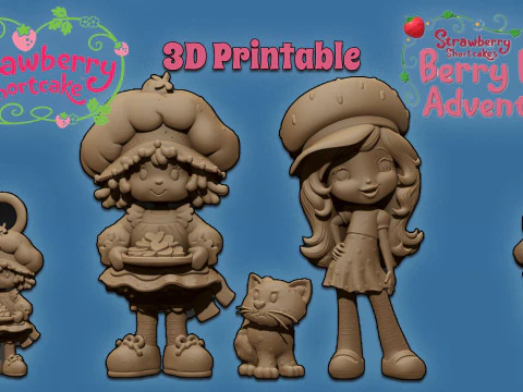 Strawberry Shortcakes Berry Bitty Adventures Printable 3D Print Model