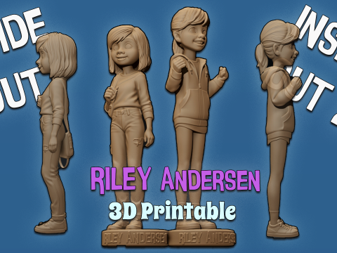 इनसाइड आउट से रिले 1 और 2 मुद्रण योग्य आंकड़े 3D प्रिंट मॉडल