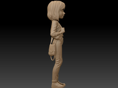 Inside Out'tan Riley 1 ve 2 yazdırılabilir fig&uuml;rler 3D Baskı Modeli