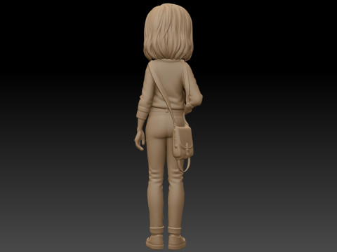 Inside Out'tan Riley 1 ve 2 yazdırılabilir fig&uuml;rler 3D Baskı Modeli