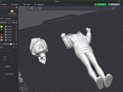 Inside Out'tan Riley 1 ve 2 yazdırılabilir fig&uuml;rler 3D Baskı Modeli