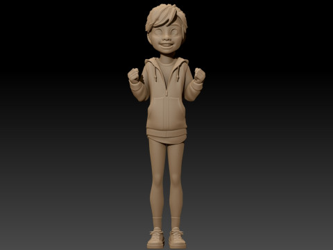 Inside Out'tan Riley 1 ve 2 yazdırılabilir fig&uuml;rler 3D Baskı Modeli