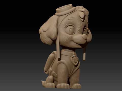 Paw Patrol Skye Printable 3D Print Model