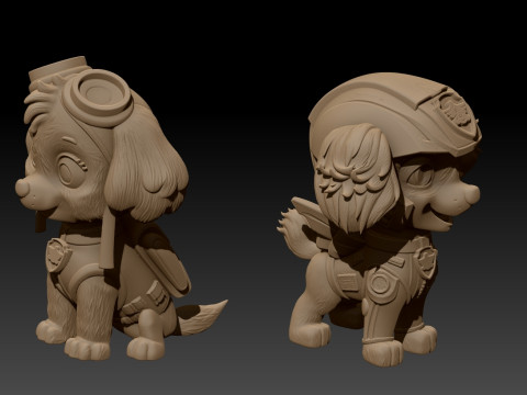 Paw Patrol Skye Printable 3D Print Model