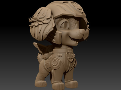 Paw Patrol Skye Printable 3D Print Model