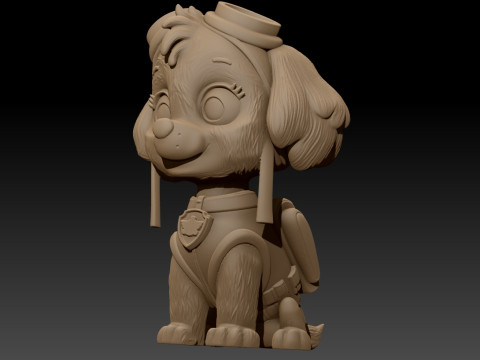 Paw Patrol Skye Printable 3D Print Model