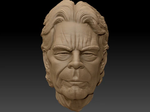 Stephen King Bust 3D Printable Model 3D Print Model