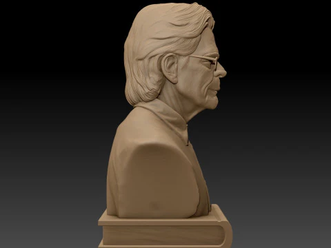 Stephen King Bust 3D Printable Model 3D Print Model