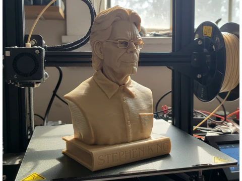 Stephen King Bust 3D Printable Model 3D Print Model