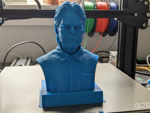 Stephen King Bust 3D Printable Model 3D Print Model