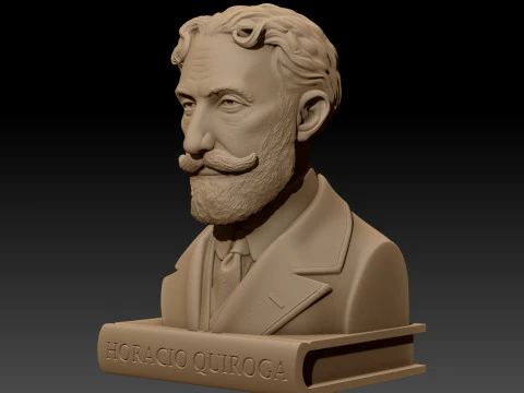 HORACIO QUIROGA bust 3D Printable Model 3D Print Model