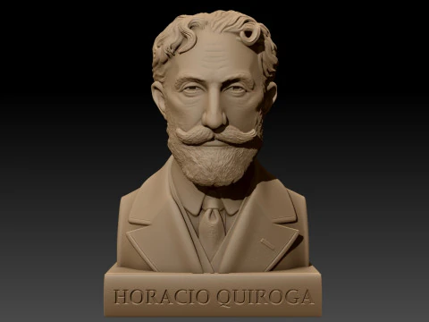 HORACIO QUIROGA bust 3D Printable Model 3D Print Model