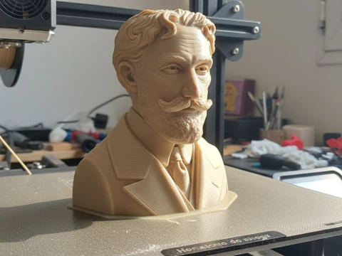 HORACIO QUIROGA bust 3D Printable Model 3D Print Model