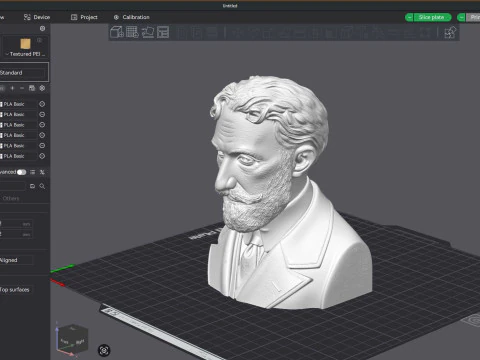 HORACIO QUIROGA bust 3D Printable Model 3D Print Model