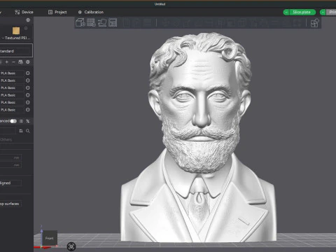 HORACIO QUIROGA bust 3D Printable Model 3D Print Model