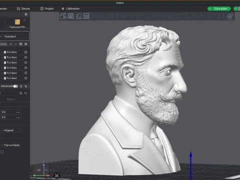 HORACIO QUIROGA bust 3D Printable Model 3D Print Model