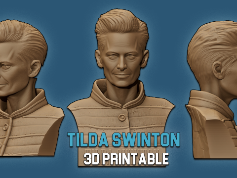 TILDA SWINTON 3D Printable Model 3D Print Model