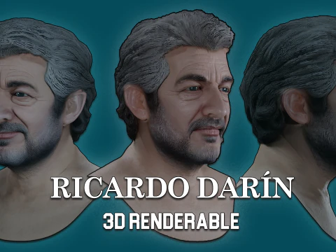 RICARDO DARIN リアルタイム レンダリング可能なバスト 3Dモデル