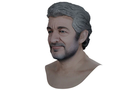 RICARDO DARIN Real Time Renderable Bust 3D Model