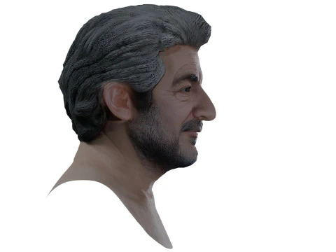 RICARDO DARIN Real Time Renderable Bust 3D Model