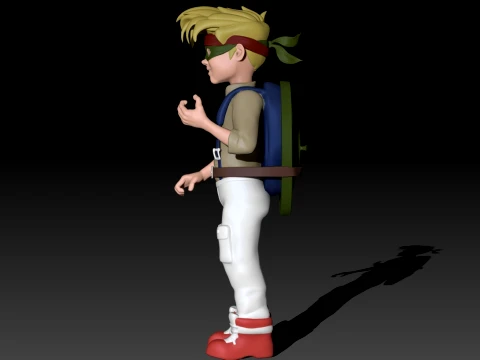 TMNT Zach 3D Color Printable Figure 3D Print Model