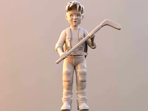 TMNT Zach 3D Color Printable Figure 3D Print Model