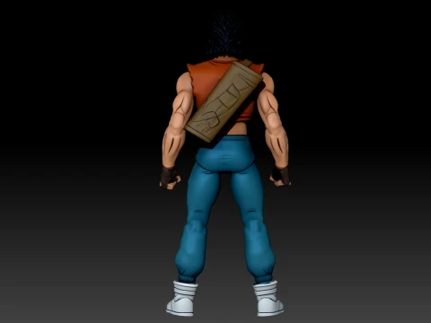 TMNT CASEY JONES 3D Color Printable Figure 3D Print Model