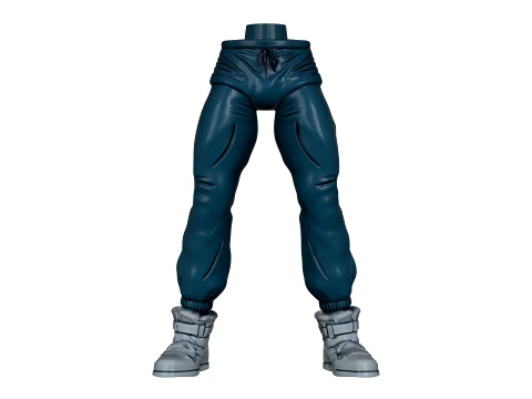 TMNT CASEY JONES 3D Color Printable Figure 3D Print Model