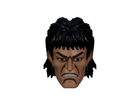 TMNT CASEY JONES 3D Color Printable Figure 3D Print Model