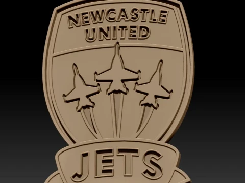 Collection compl&egrave;te de badges de l'&eacute;quipe de football de la A-League Australie imprimable et renduable Modèles 3D en vedette