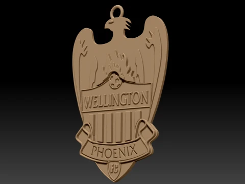 Collection compl&egrave;te de badges de l'&eacute;quipe de football de la A-League Australie imprimable et renduable Modèles 3D en vedette