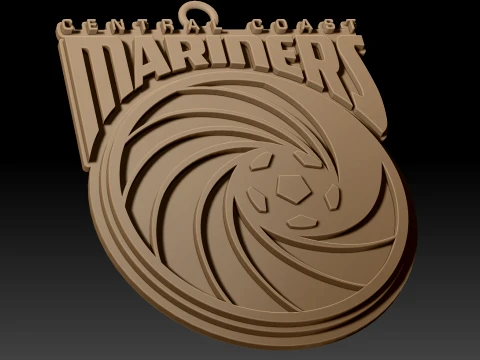Collection compl&egrave;te de badges de l'&eacute;quipe de football de la A-League Australie imprimable et renduable Modèles 3D en vedette