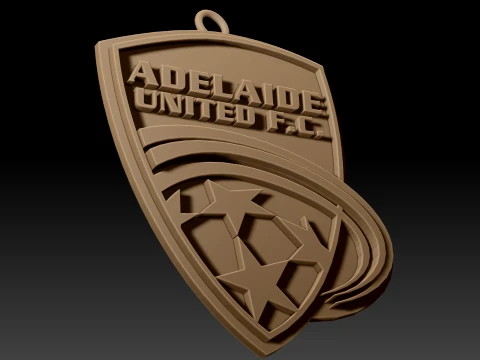 Collection compl&egrave;te de badges de l'&eacute;quipe de football de la A-League Australie imprimable et renduable Modèles 3D en vedette