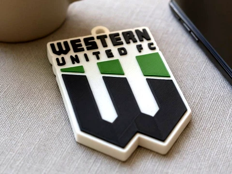 Collection compl&egrave;te de badges de l'&eacute;quipe de football de la A-League Australie imprimable et renduable Modèles 3D en vedette