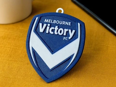 Collection compl&egrave;te de badges de l'&eacute;quipe de football de la A-League Australie imprimable et renduable Modèles 3D en vedette