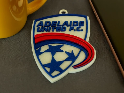 Collection compl&egrave;te de badges de l'&eacute;quipe de football de la A-League Australie imprimable et renduable Modèles 3D en vedette