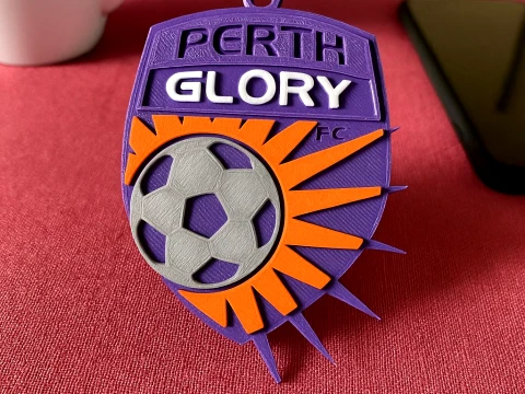 Collection compl&egrave;te de badges de l'&eacute;quipe de football de la A-League Australie imprimable et renduable Modèles 3D en vedette