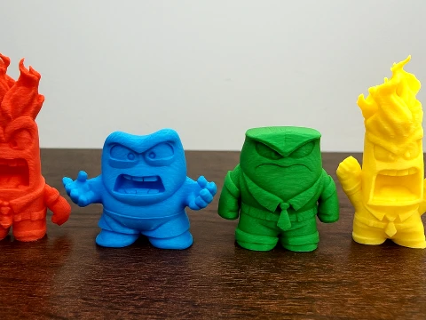 Anger from Inside Out Printable and Renderable 3D Print Model