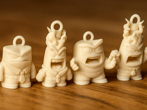 Anger from Inside Out Printable and Renderable 3D Print Model