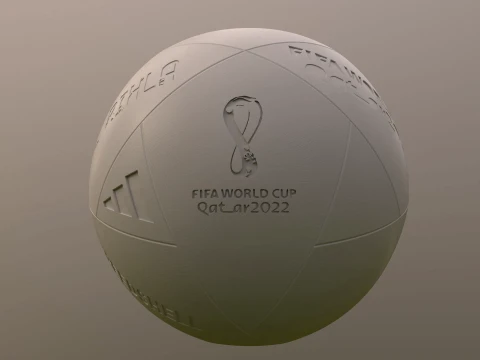 Model piłki nożnej Al Rihla Katar 2022 do druku 3D Model do druku 3D
