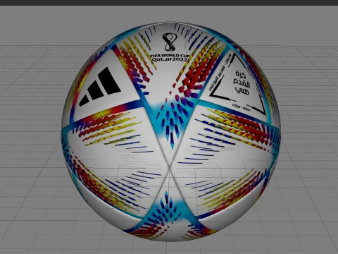 Al Rihla Qatar 2022 Football Ball 3D Printable Renderable Model 3D Print Model